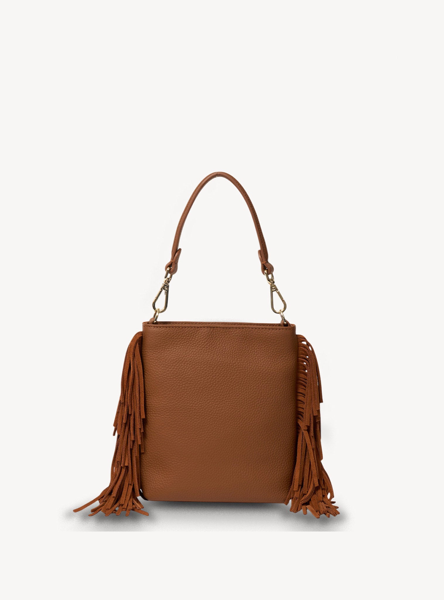 Coco Mini Bag Tan Suede + Fringe