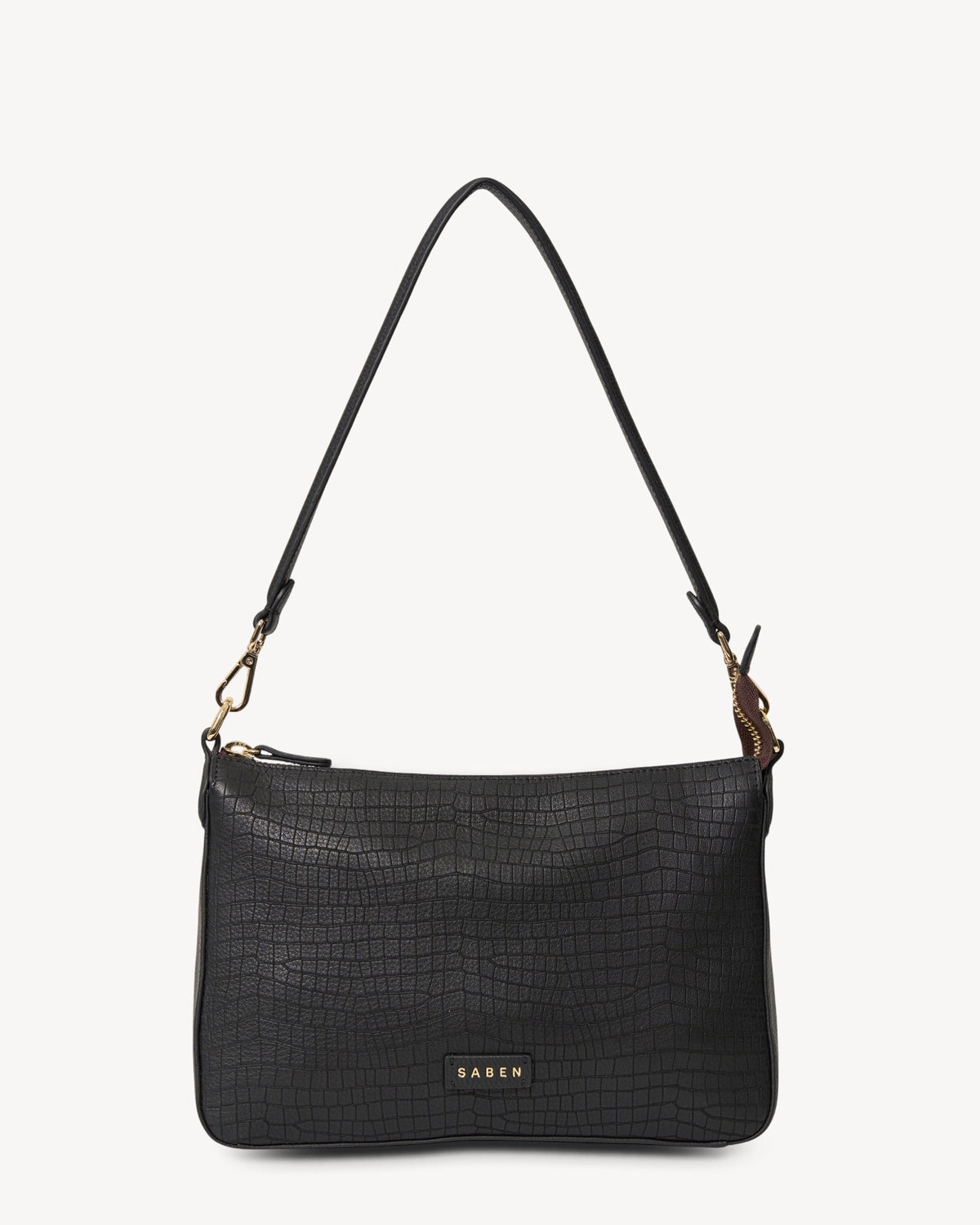Dane Shoulder Bag Black Luxe Emboss