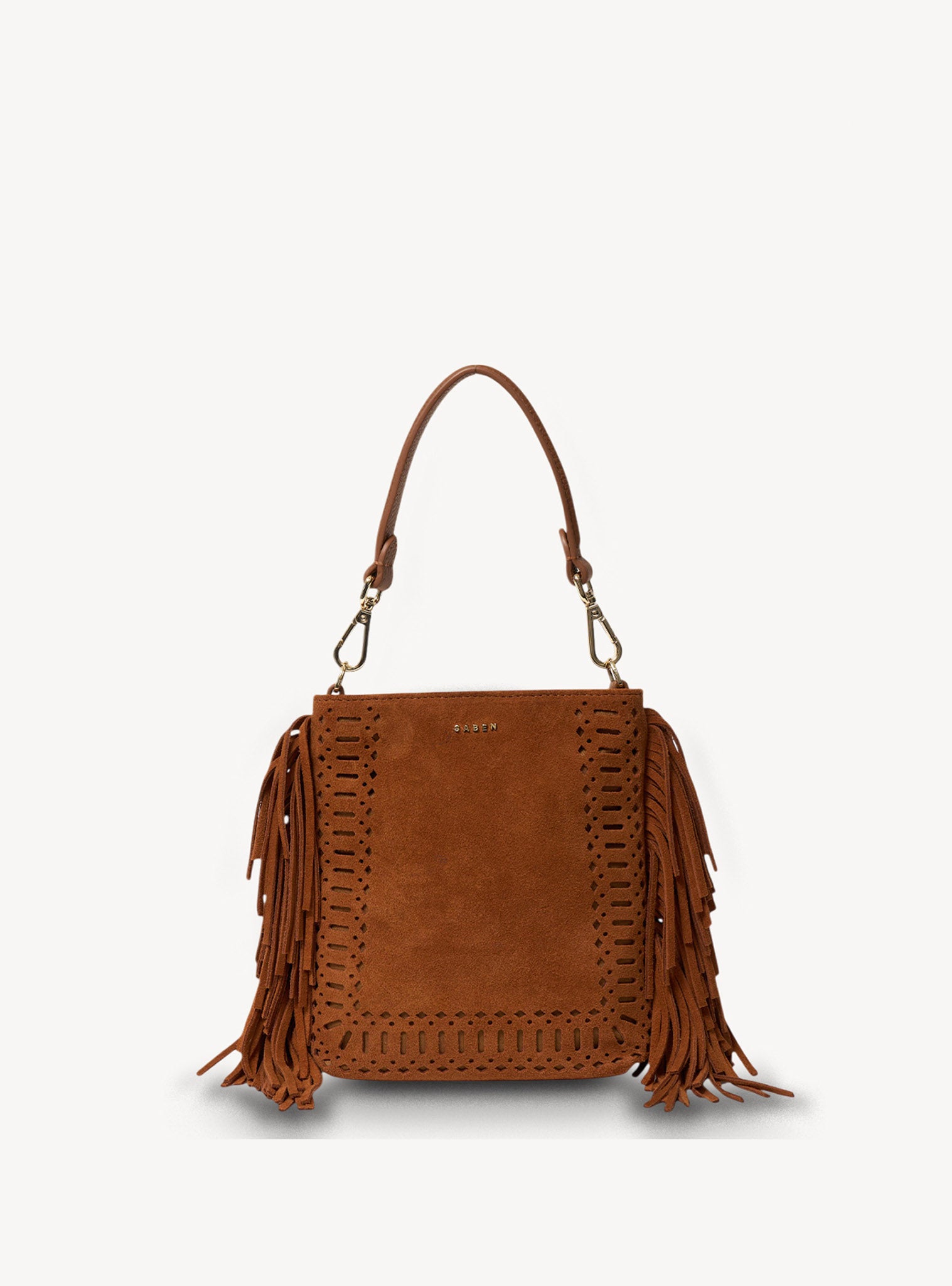 Coco Mini Bag Tan Suede + Fringe