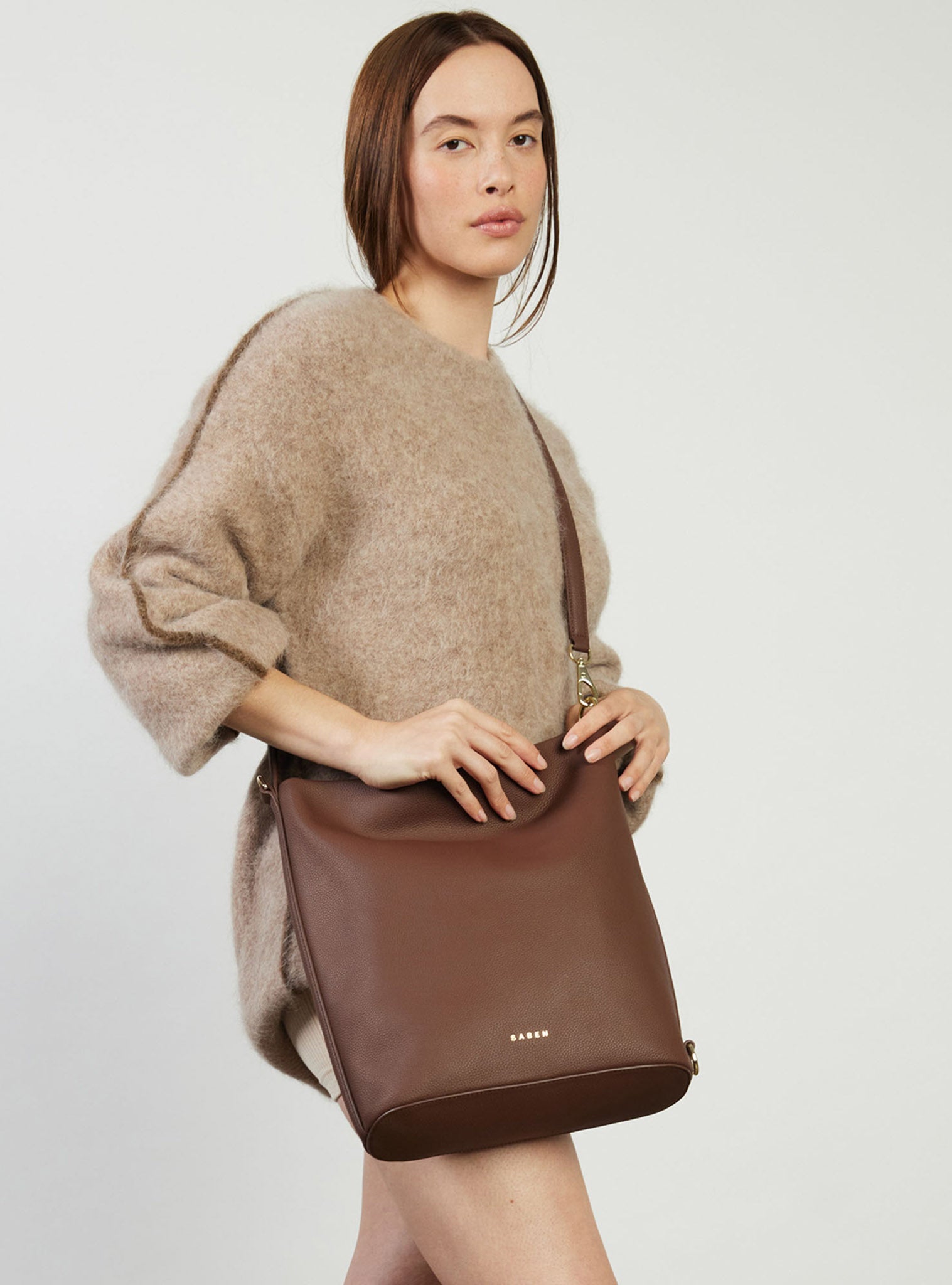 June Shoulder Bag Umber Pebble