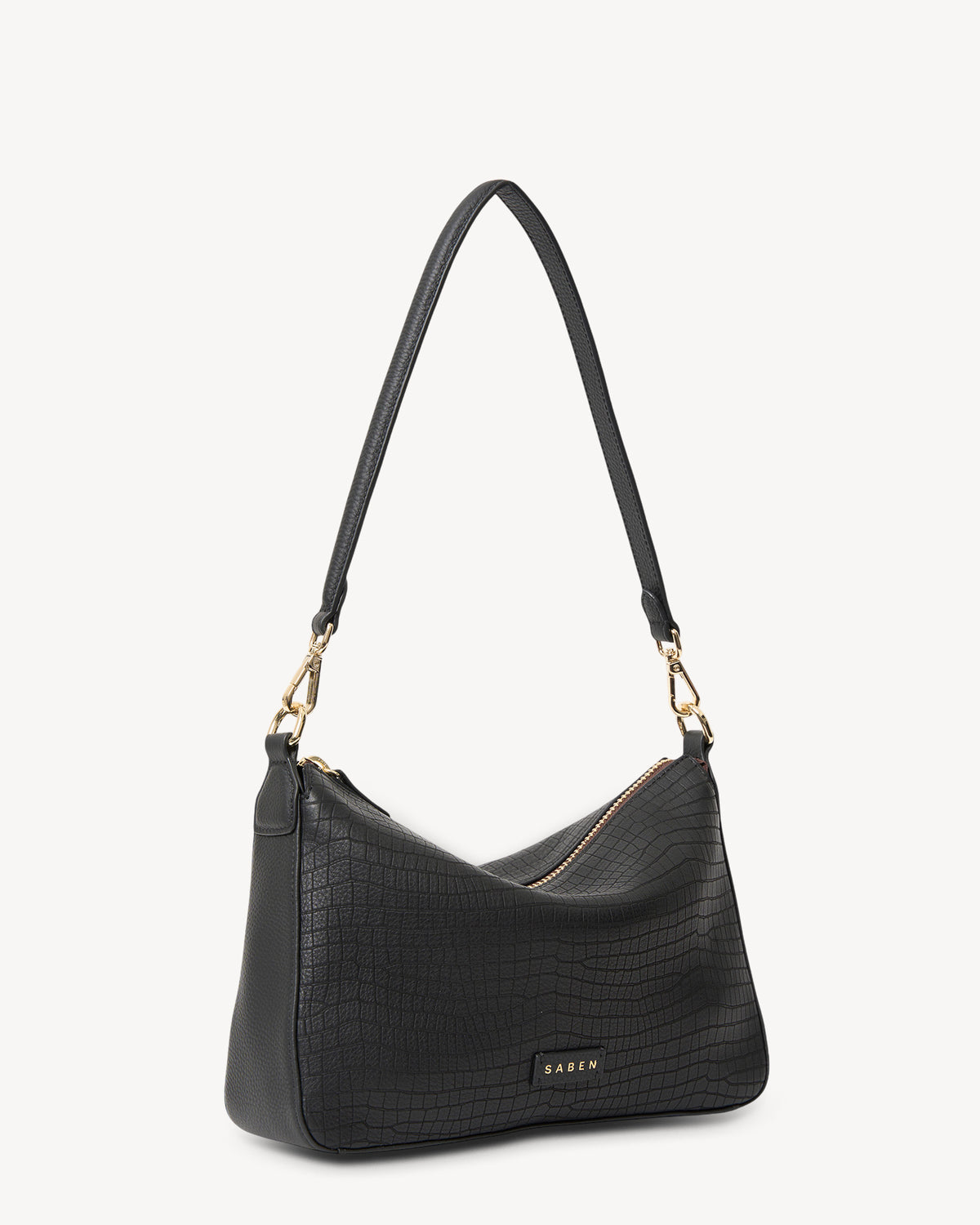 Dane Shoulder Bag Black Luxe Emboss
