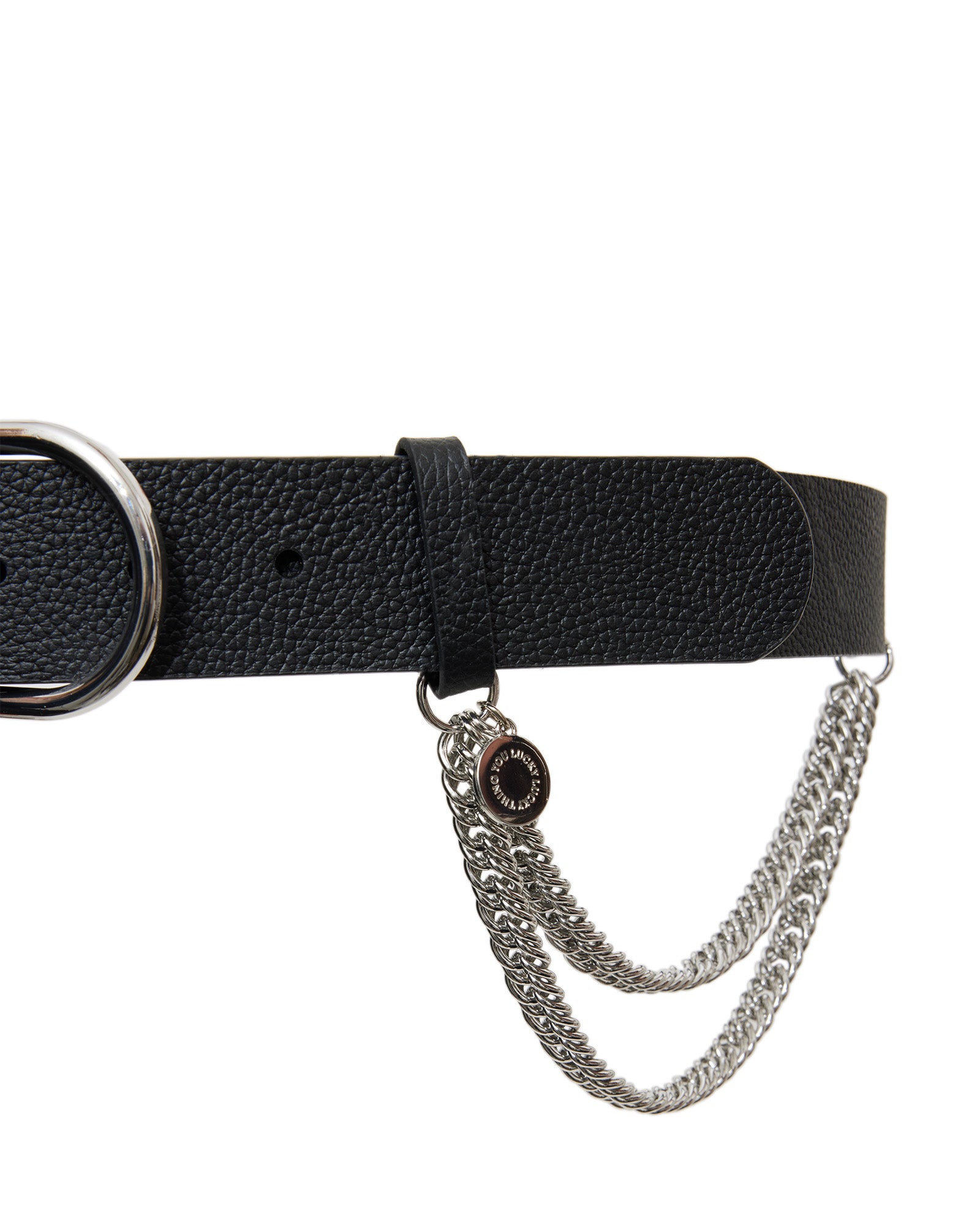 Silver Chain Belt Black Silver Circle Belt Glamorous Circle Waist