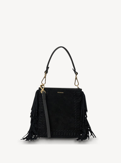 Black Suede and Fringe