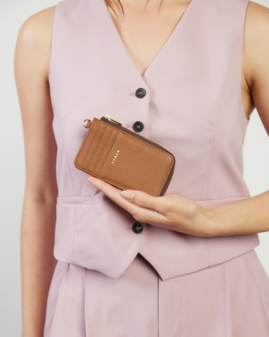 Winona Card Holder Tan