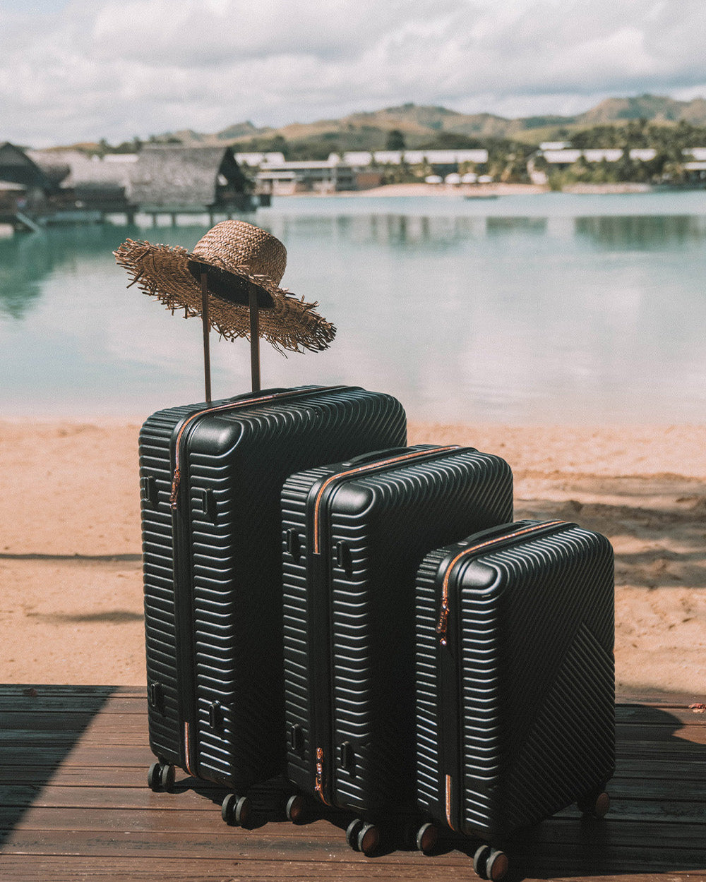 Set of Cabin, Medium, Large Suitcase