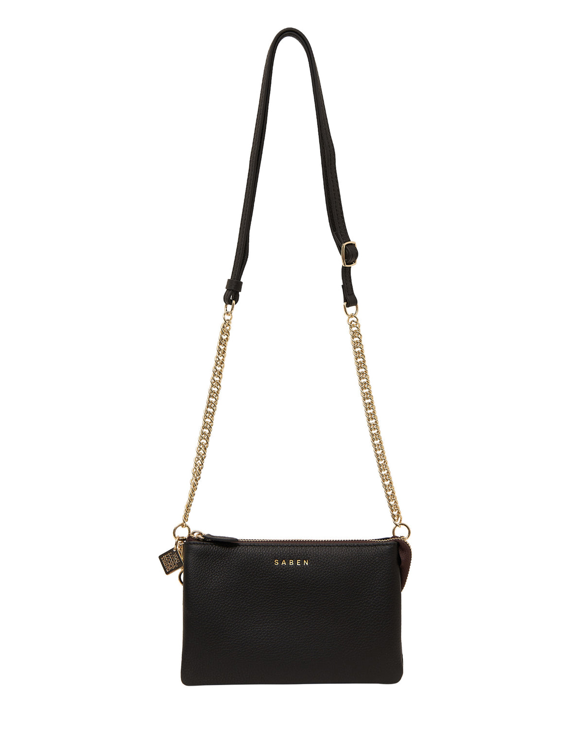 Gold chain black crossbody bag online