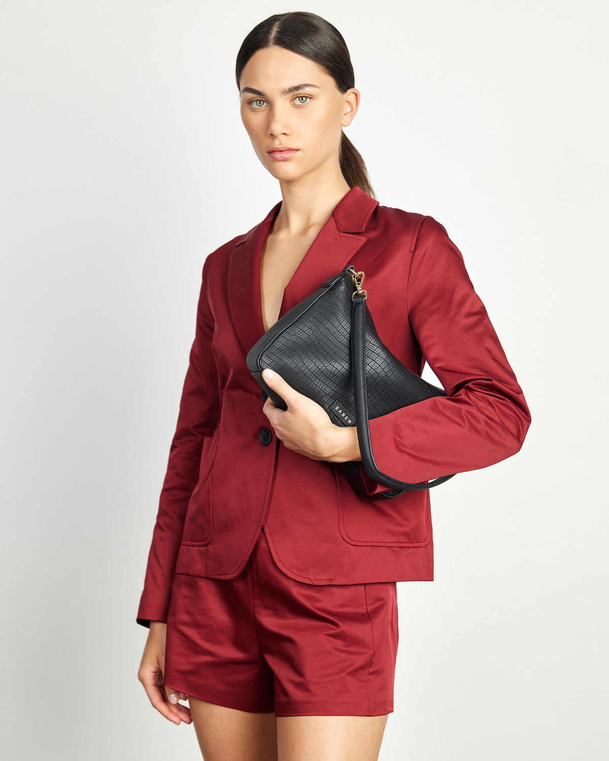 Dane Shoulder Bag Black Luxe Emboss