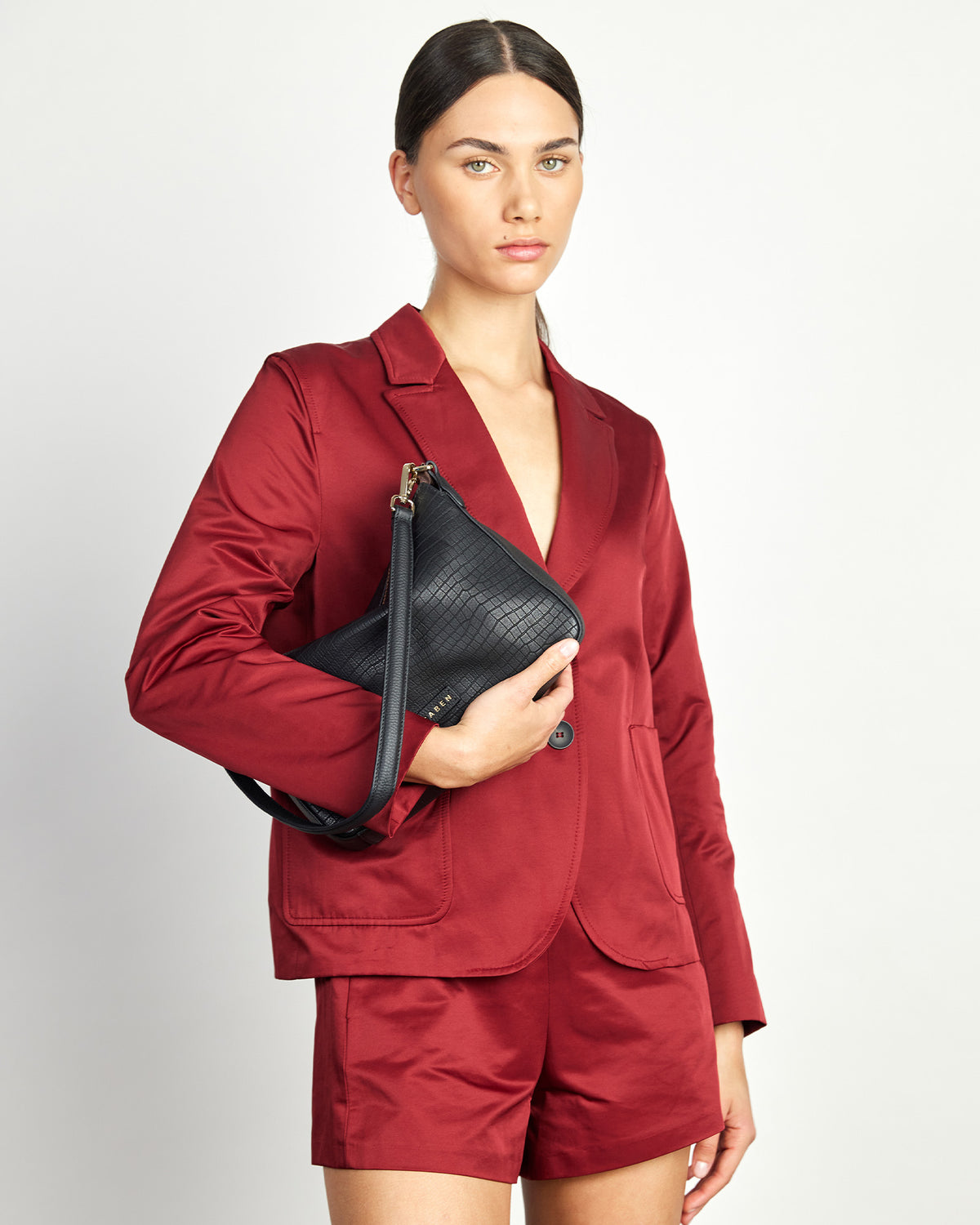 Dane Shoulder Bag Black Luxe Emboss