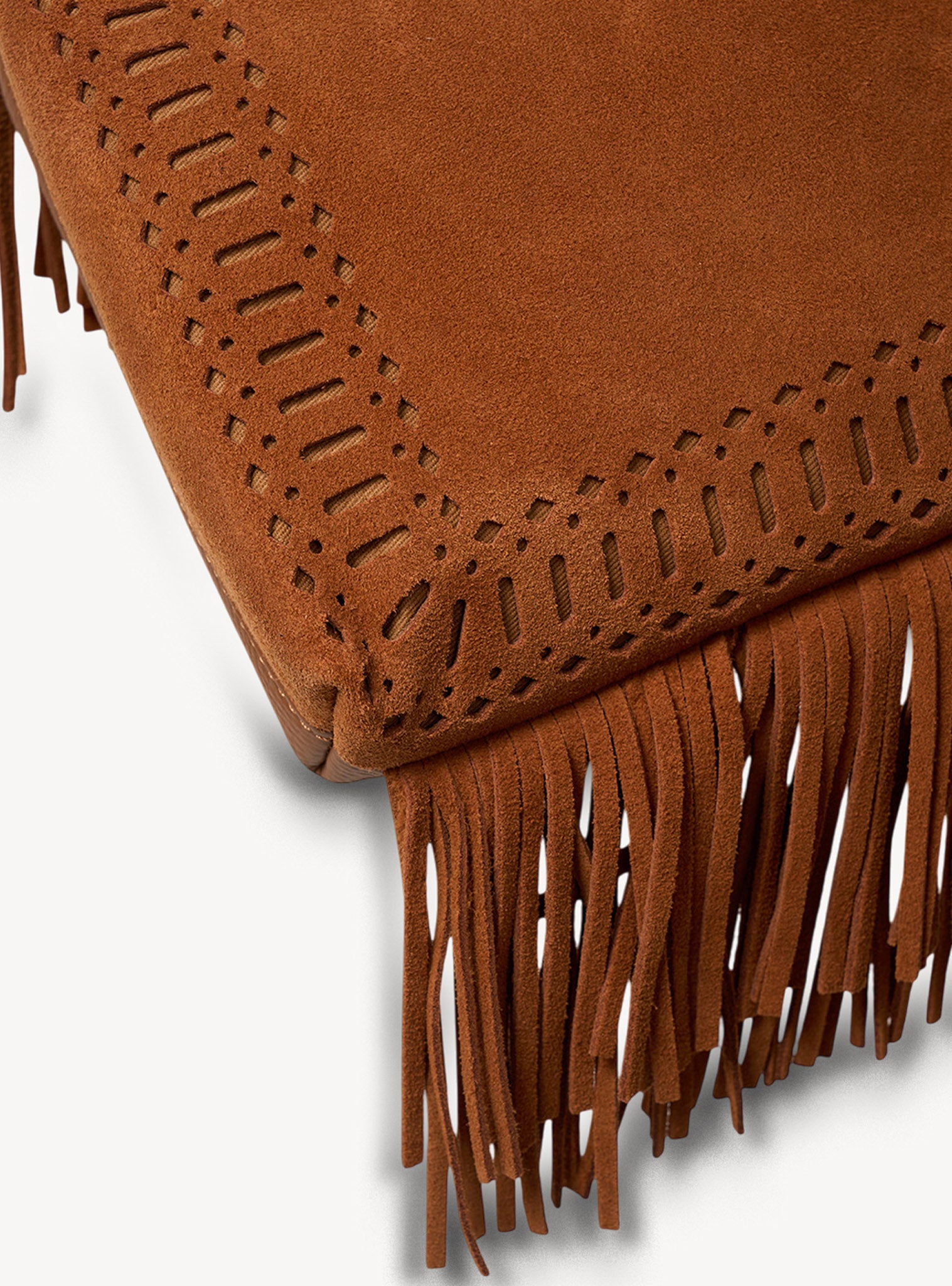 Coco Mini Bag Tan Suede + Fringe