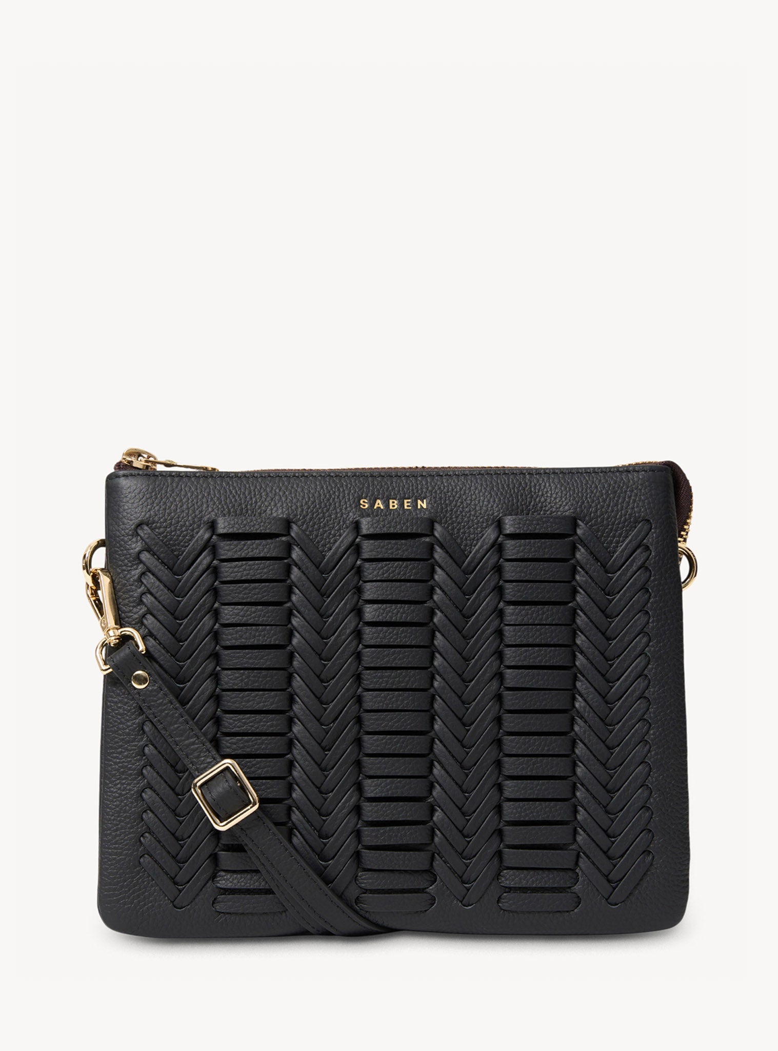 Matilda Crossbody Black Chevron
