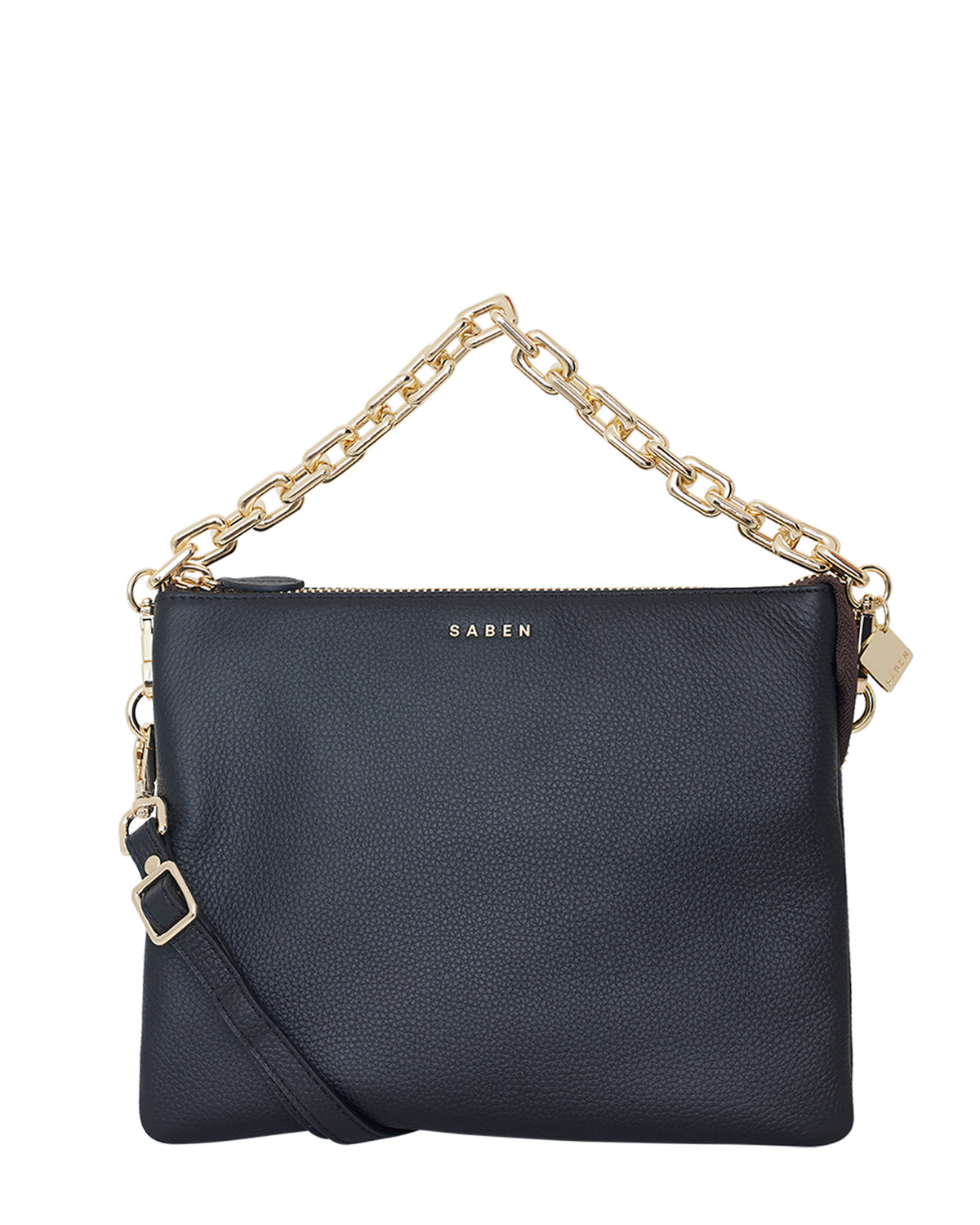 Clearly Chained Bag - Gold and Black