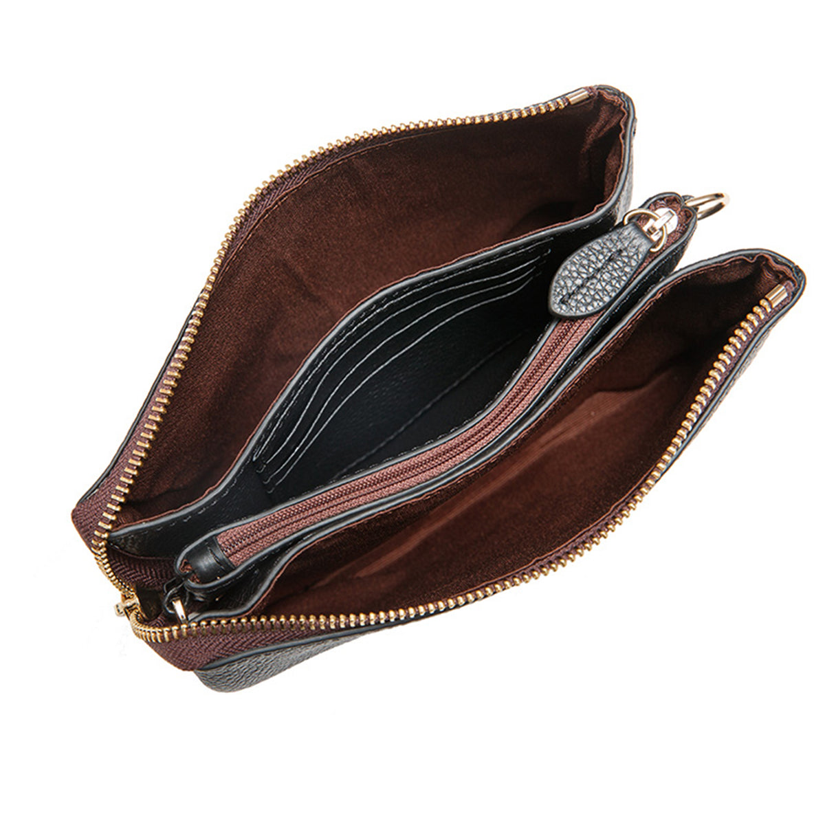 inside view of saben tilly bag with card slots